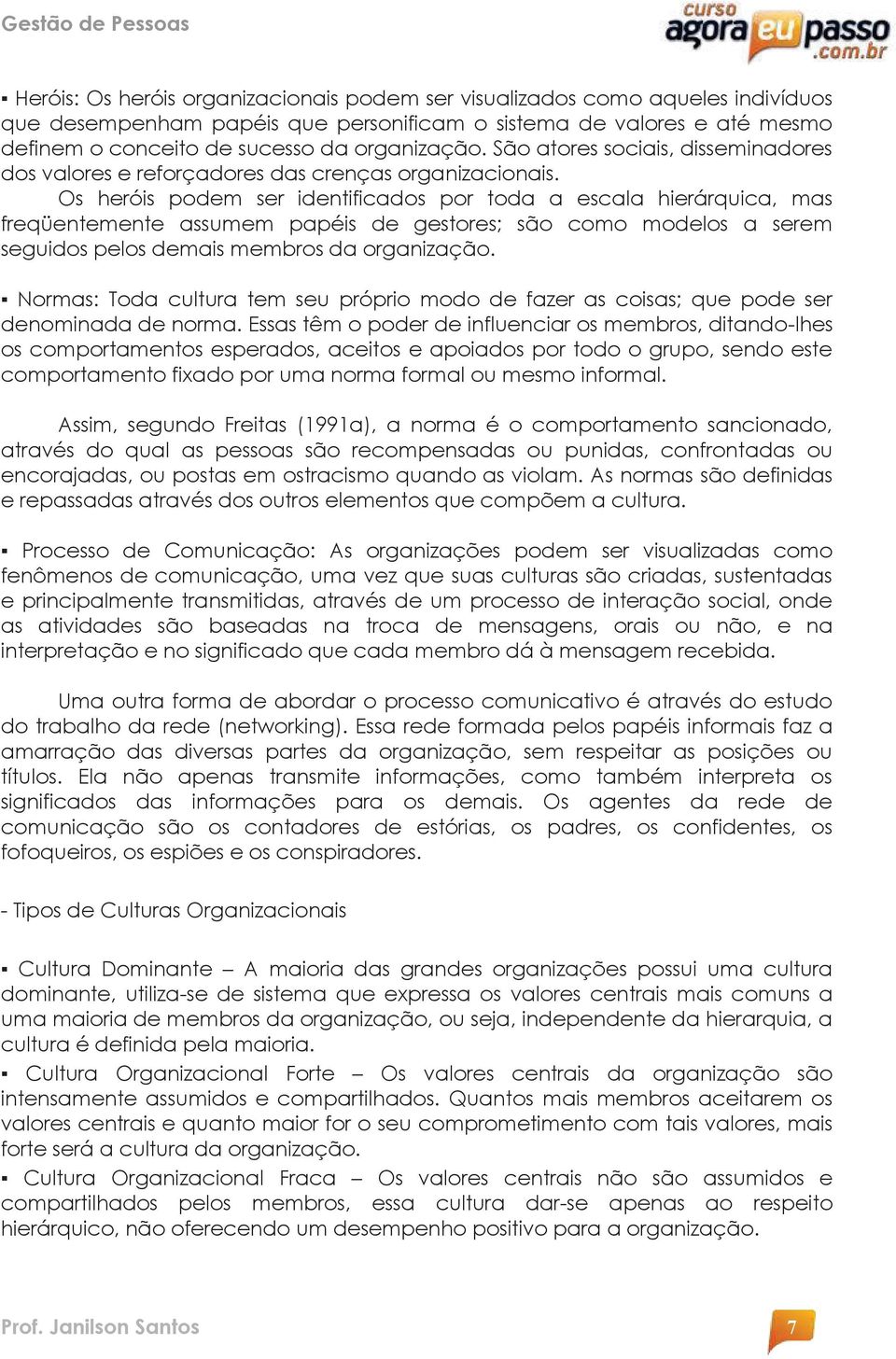 Os heróis podem ser identificados por toda a escala hierárquica, mas freqüentemente assumem papéis de gestores; são como modelos a serem seguidos pelos demais membros da organização.