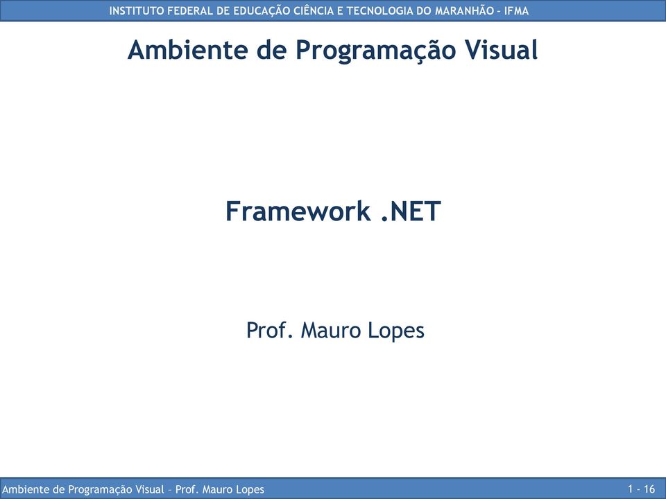 Visual Framework.