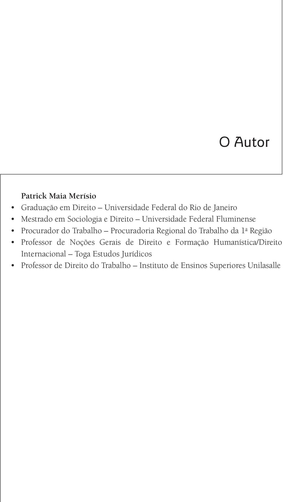 Trabalho da 1 a Região Professor de Noções Gerais de Direito e Formação Humanística/Direito