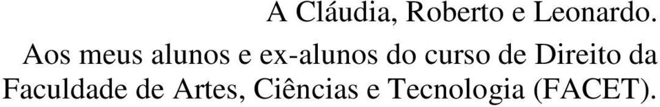 curso de Direito da Faculdade de