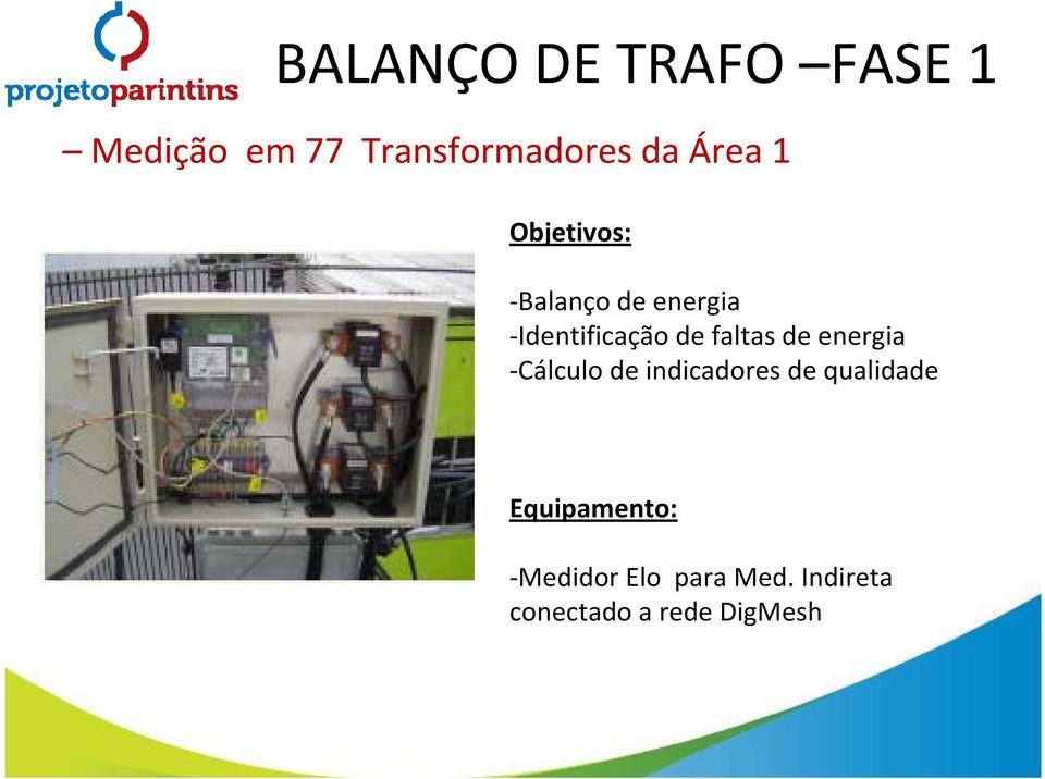 faltas de energia -Cálculo de indicadores de qualidade