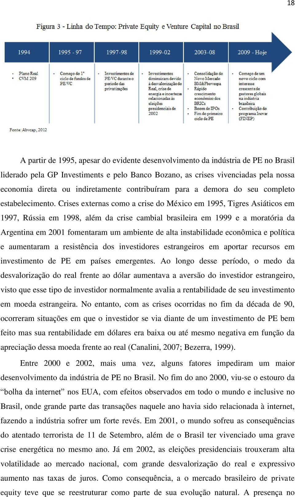 Crises externas como a crise do México em 1995, Tigres Asiáticos em 1997, Rússia em 1998, além da crise cambial brasileira em 1999 e a moratória da Argentina em 2001 fomentaram um ambiente de alta