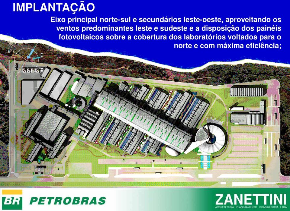 sudeste e a disposição dos painéis fotovoltaicos sobre a