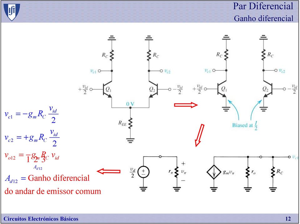 d 1 = Ganho diferencial do andar de