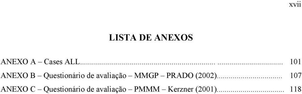 avaliação MMGP PRADO (2002).