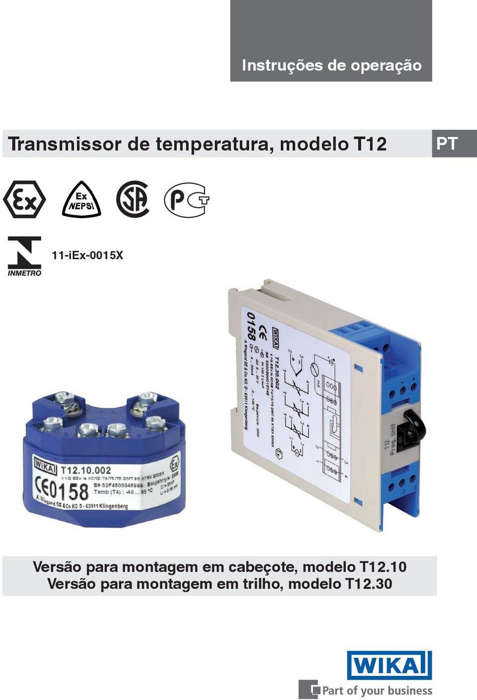 Versão para montagem em cabeçote, modelo