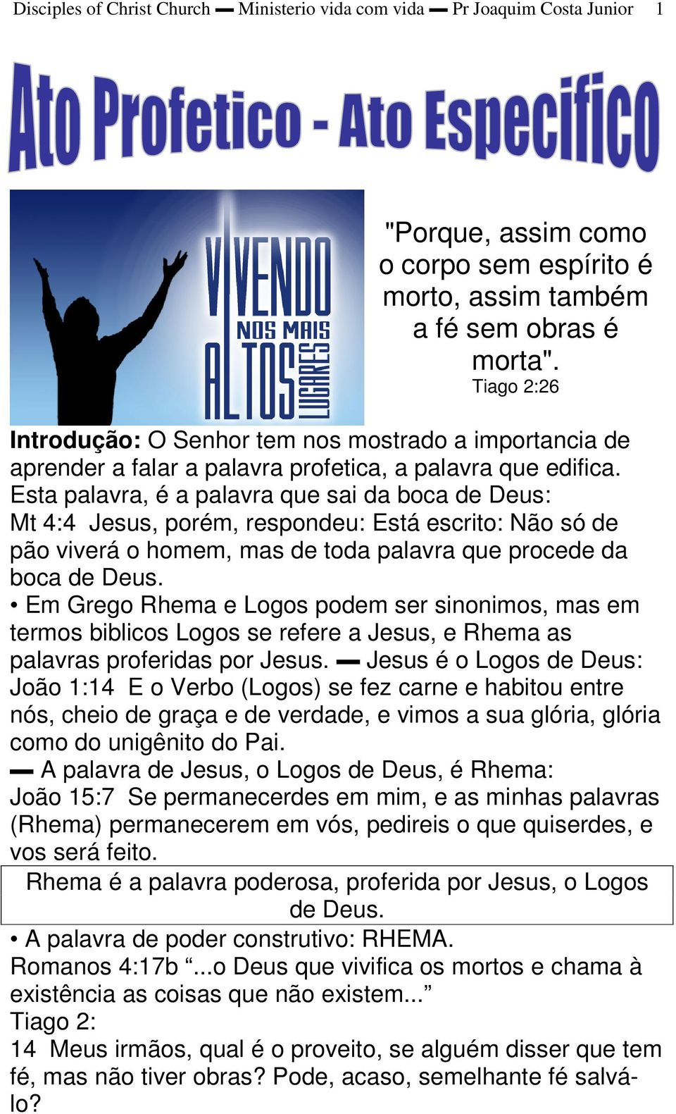 Esta palavra, é a palavra que sai da boca de Deus: Mt 4:4 Jesus, porém, respondeu: Está escrito: Não só de pão viverá o homem, mas de toda palavra que procede da boca de Deus.