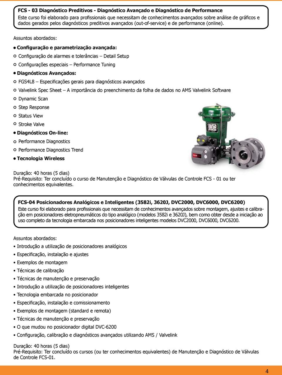 Configuração e parametrização avançada: Configuração de alarmes e tolerâncias Detail Setup Configurações especiais Performance Tuning Diagnósticos Avançados: FGS4L8 Especificações gerais para