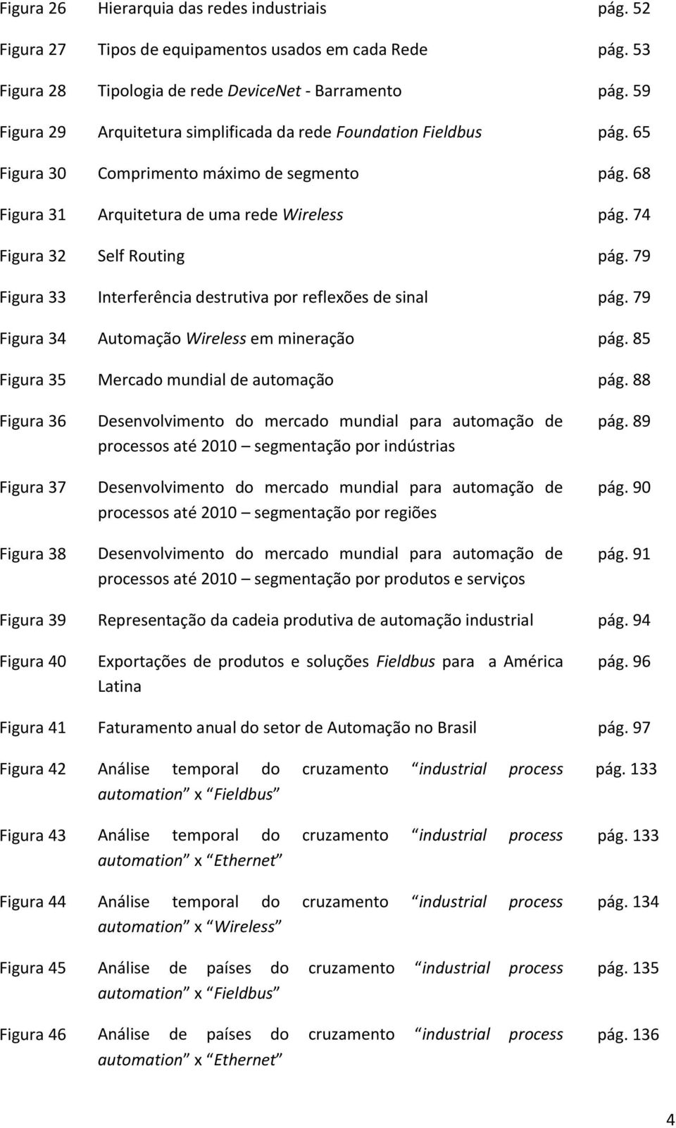 74 Figura 32 Self Routing pág. 79 Figura 33 Interferência destrutiva por reflexões de sinal pág. 79 Figura 34 Automação Wireless em mineração pág. 85 Figura 35 Mercado mundial de automação pág.