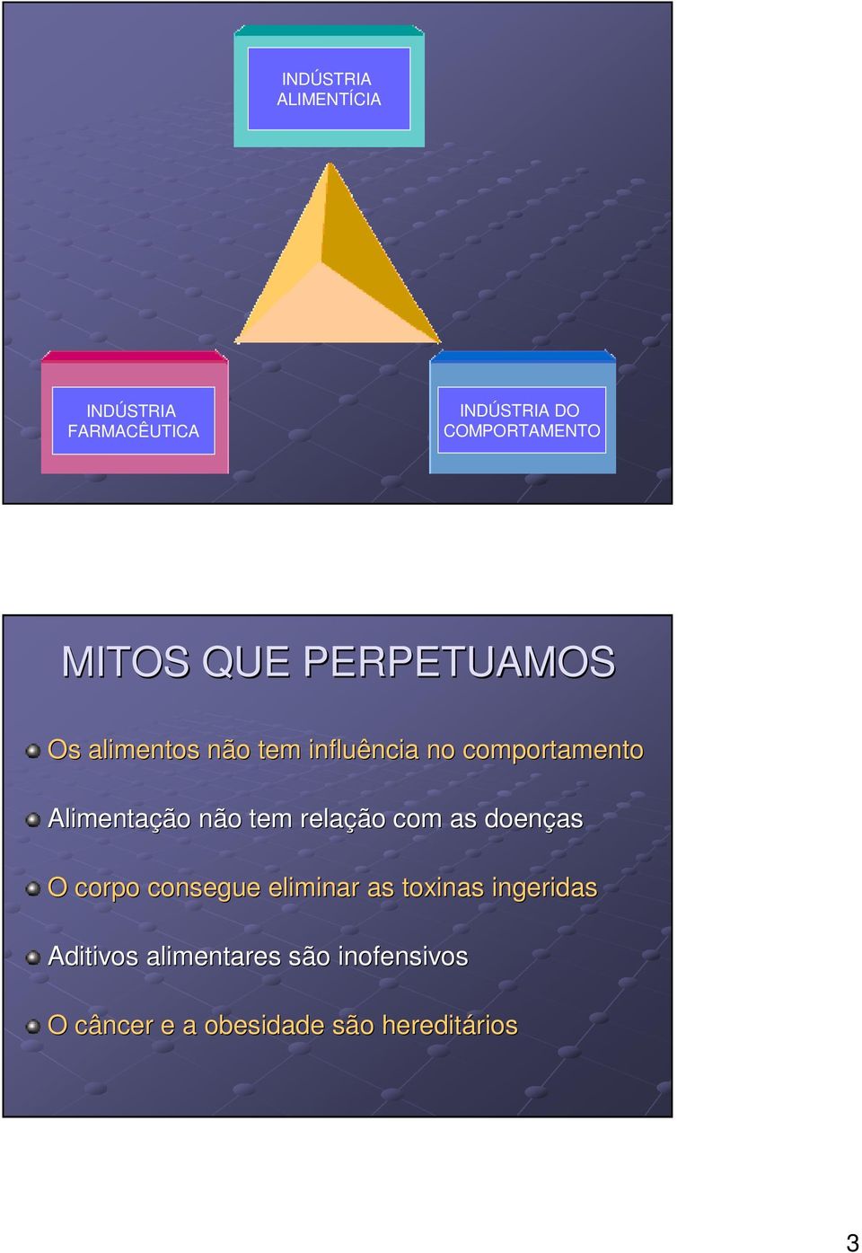 não tem relação com as doenças O corpo consegue eliminar as toxinas ingeridas