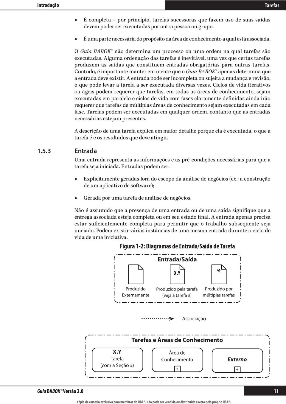 Alguma ordenação das tarefas é inevitável, uma vez que certas tarefas produzem as saídas que constituem entradas obrigatórias para outras tarefas.