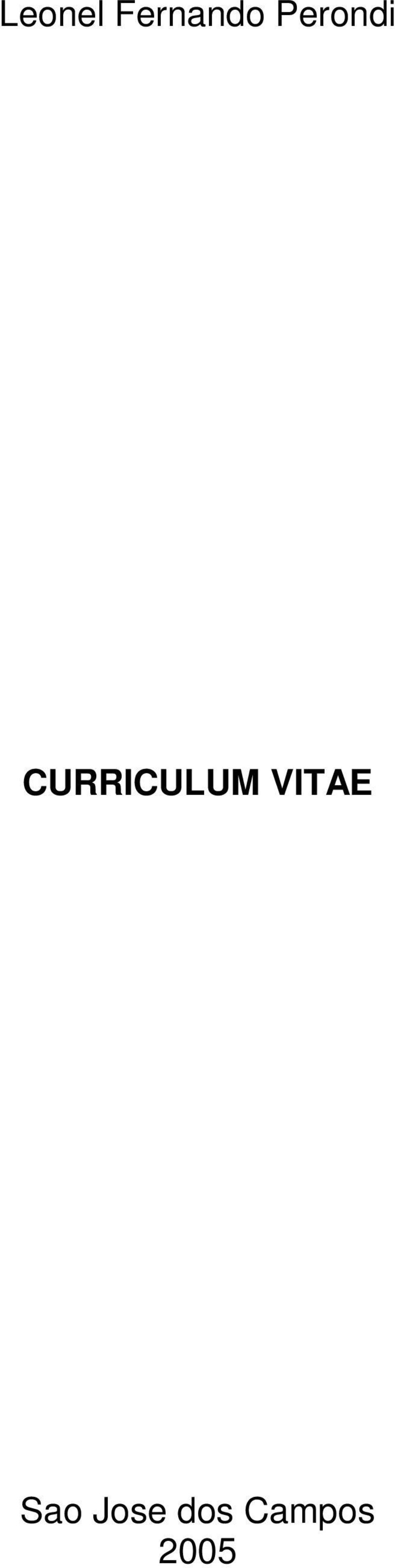 CURRICULUM VITAE