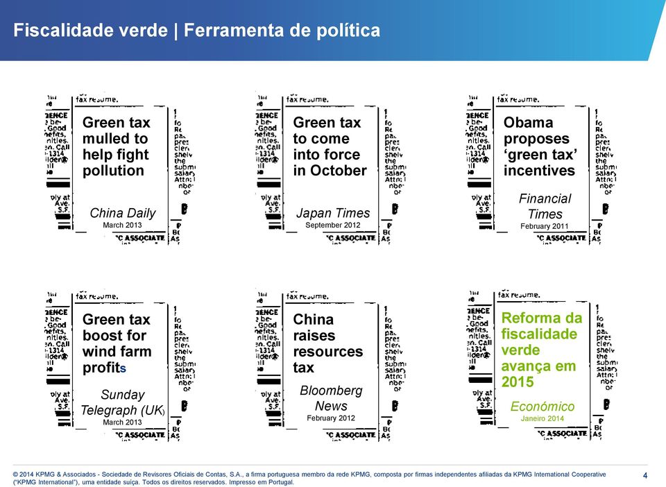 Financial Times February 2011 Green tax boost for wind farm profits Sunday Telegraph (UK) March 2013 China