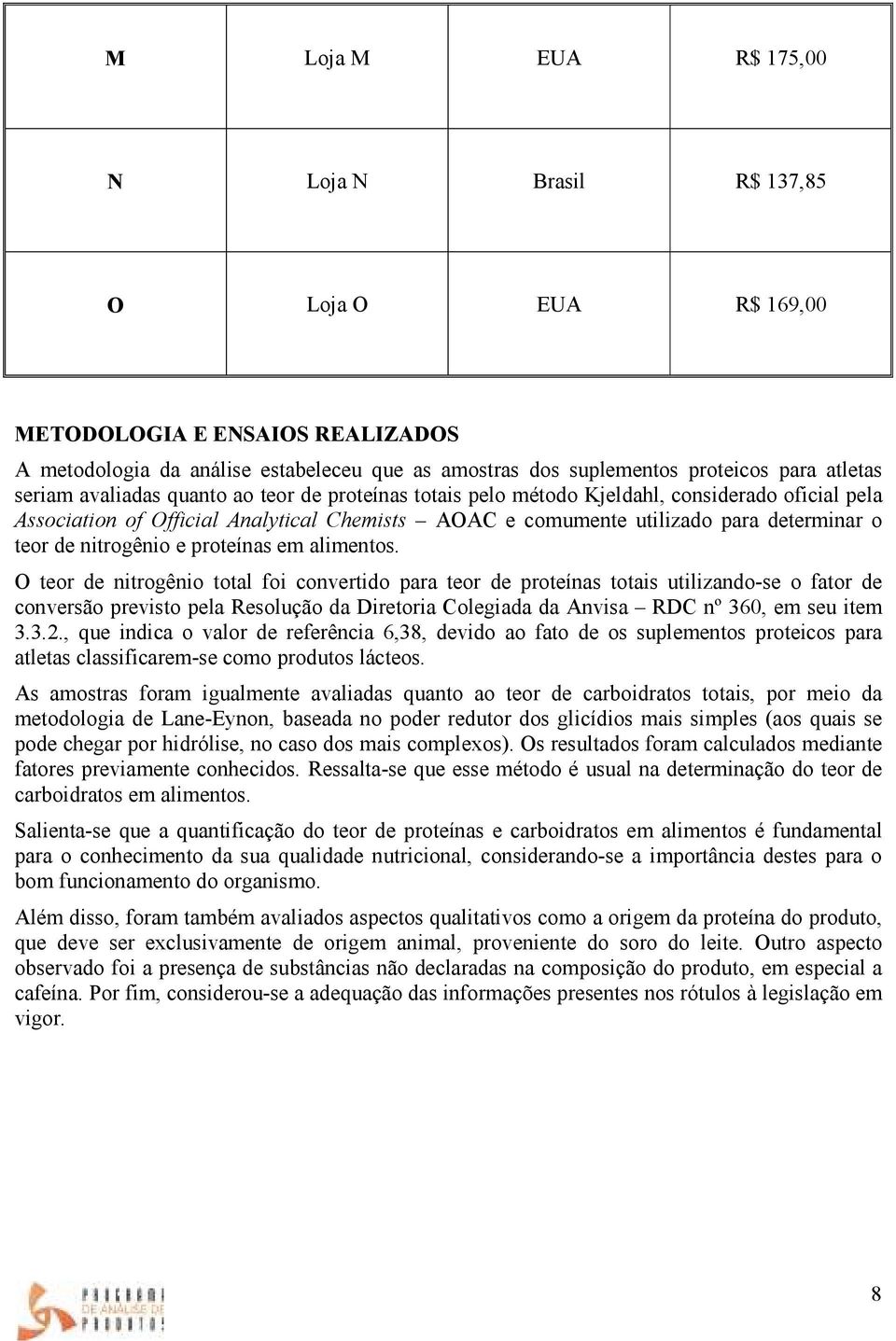 nitrogênio e proteínas em alimentos.