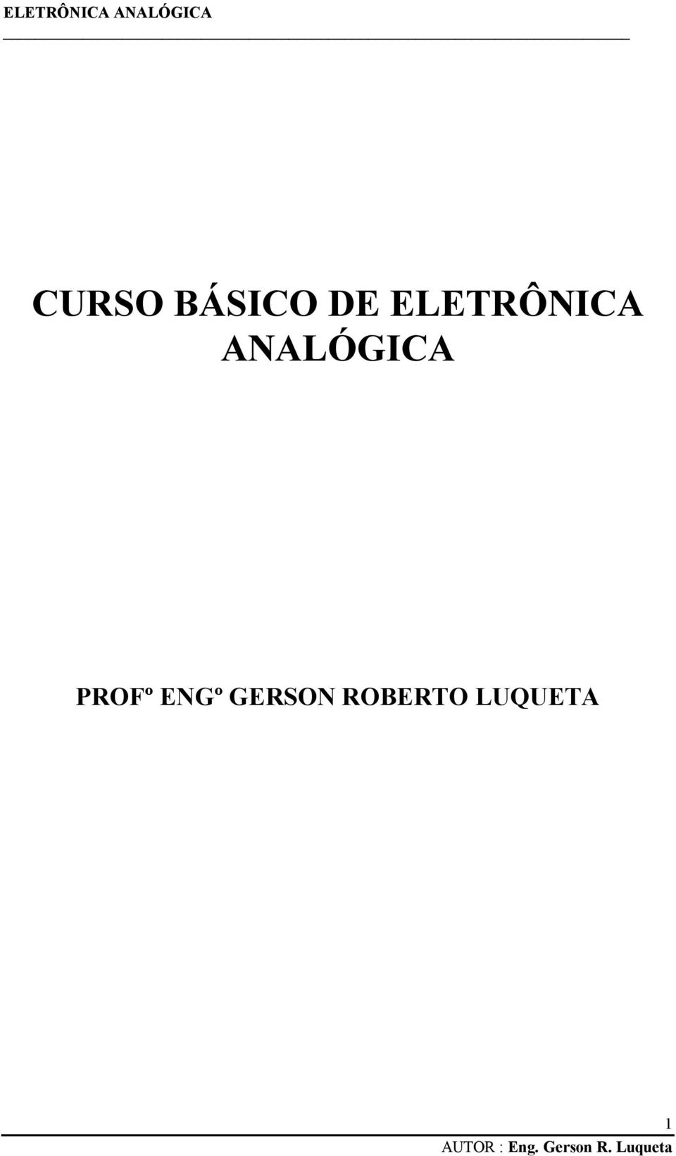 ANALÓGICA PROFº