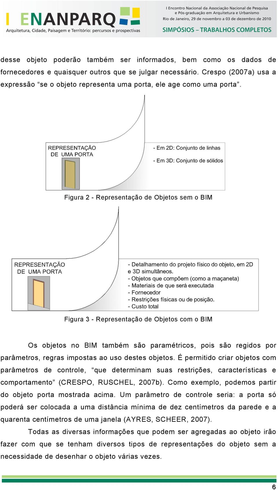 Figura 2 - Representação de Objetos sem o BIM Figura 3 - Representação de Objetos com o BIM Os objetos no BIM também são paramétricos, pois são regidos por parâmetros, regras impostas ao uso destes