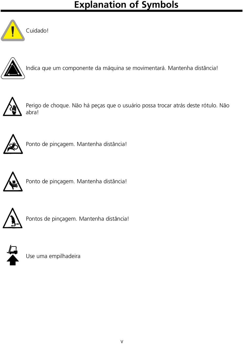 Não há peças que o usuário possa trocar atrás deste rótulo. Não abra!