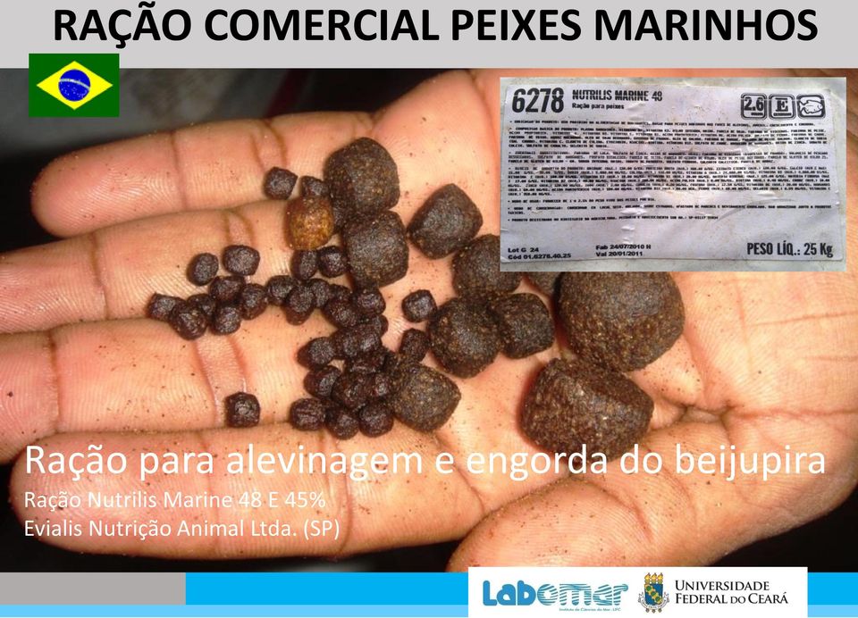 Ração Nutrilis Marine 48 E 45% Evialis