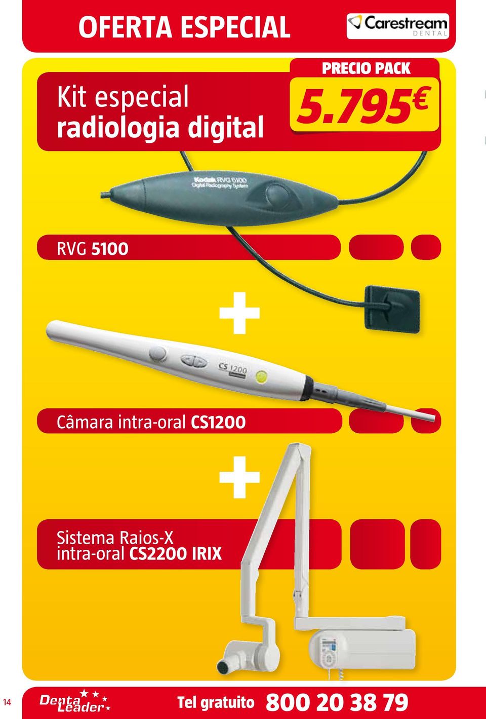 795 RVG 5100 Câmara intra-oral CS1200