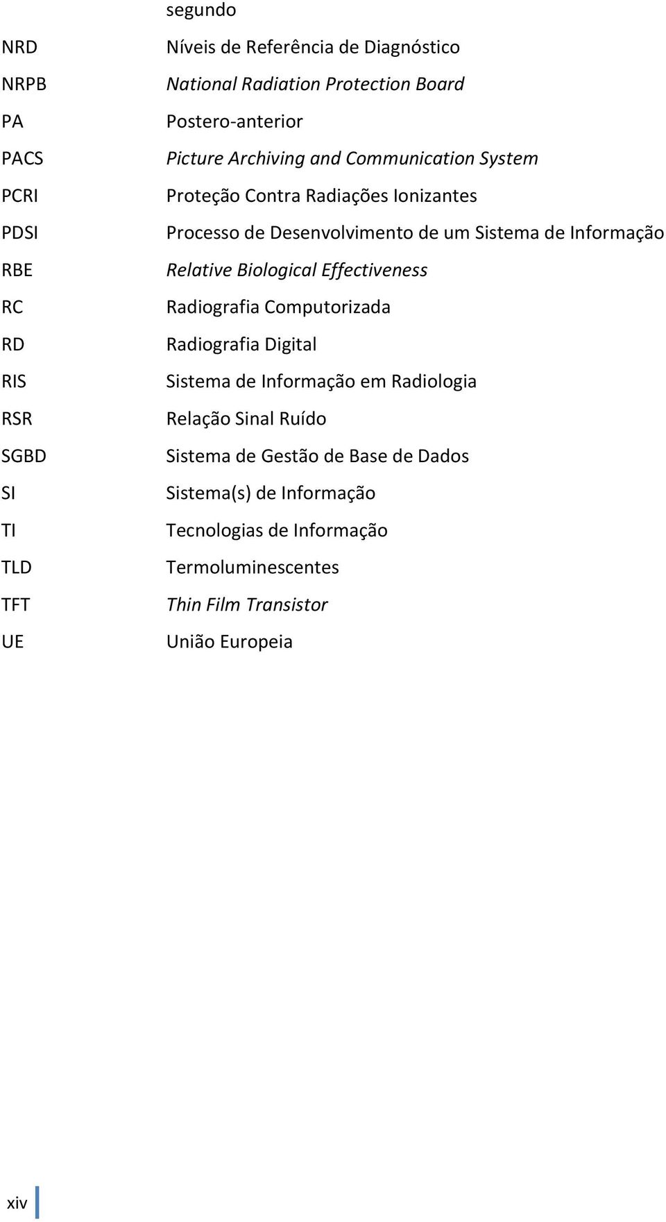 de Informação Relative Biological Effectiveness Radiografia Computorizada Radiografia Digital Sistema de Informação em Radiologia Relação Sinal