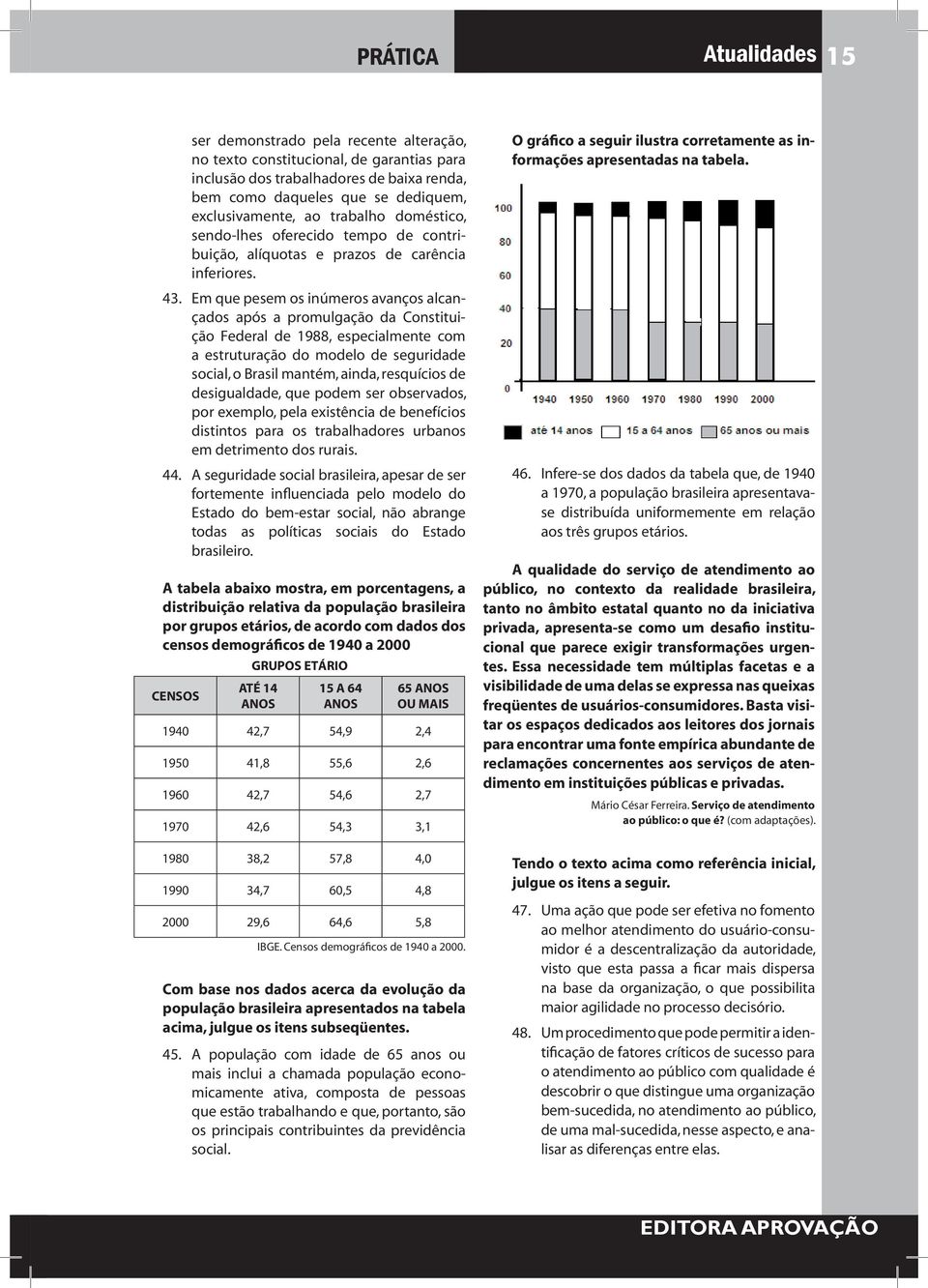 Em que pesem os inúmeros avanços alcançados após a promulgação da Constituição Federal de 1988, especialmente com a estruturação do modelo de seguridade social, o Brasil mantém, ainda, resquícios de