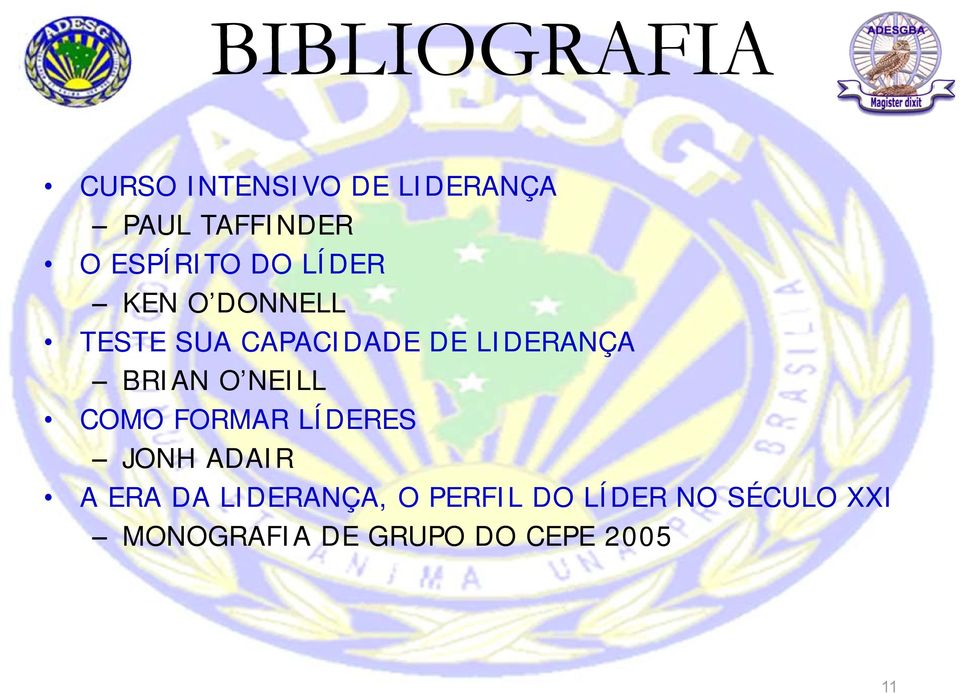 LIDERANÇA BRIAN O NEILL COMO FORMAR LÍDERES JONH ADAIR A ERA DA