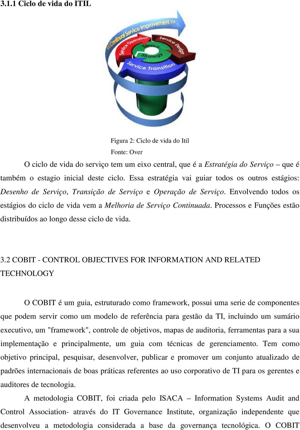 Processos e Funções estão distribuídos ao longo desse ciclo de vida. 3.