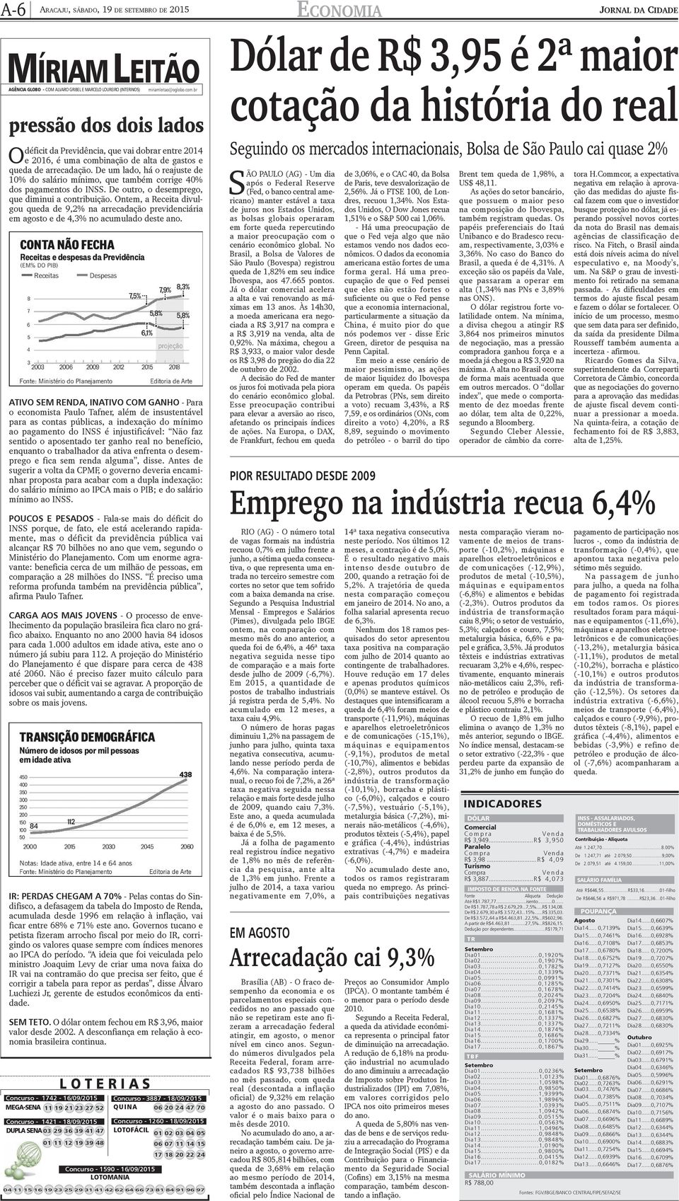 br pressão dos dois lados déficit da Previdência, que vai dobrar entre 2014 O e 2016, é uma combinação de alta de gastos e queda de arrecadação.