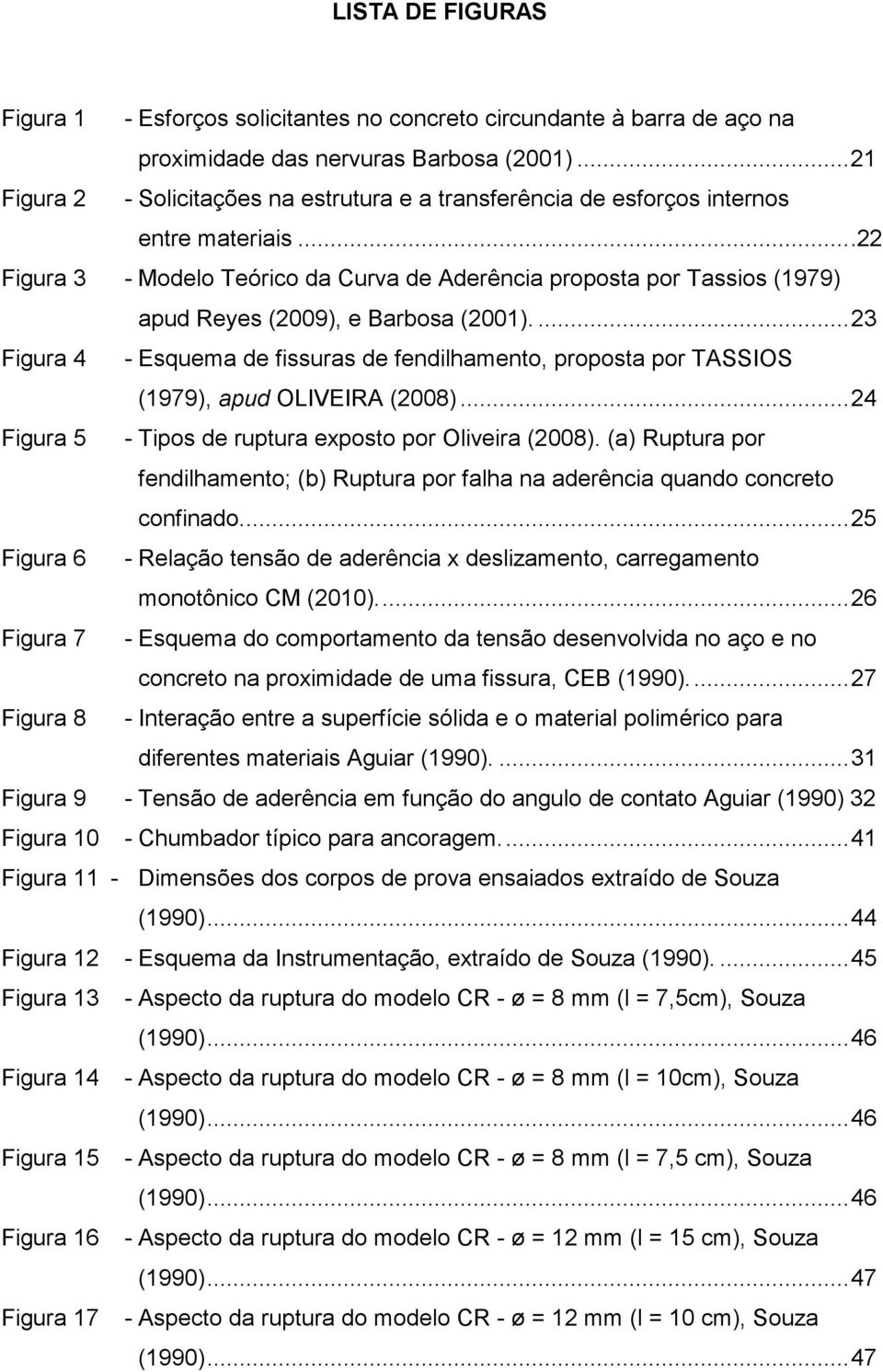 ..22 Figura 3 - Modelo Teórico da Curva de Aderência proposta por Tassios (1979) apud Reyes (2009), e Barbosa (2001).