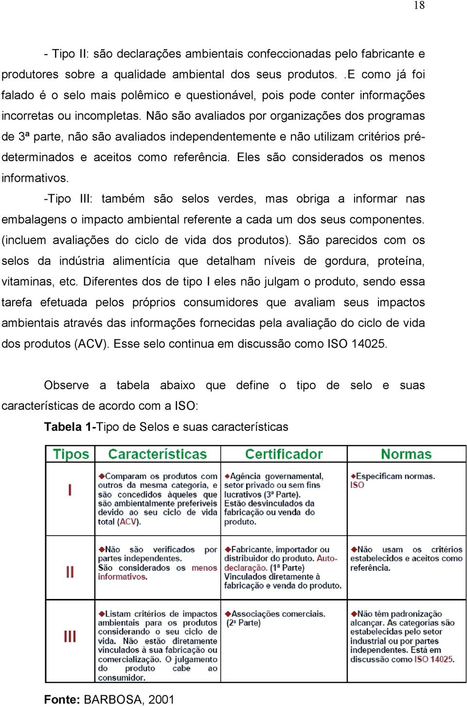 Não são avaliados por organizações dos programas de 3ª parte, não são avaliados independentemente e não utilizam critérios prédeterminados e aceitos como referência.