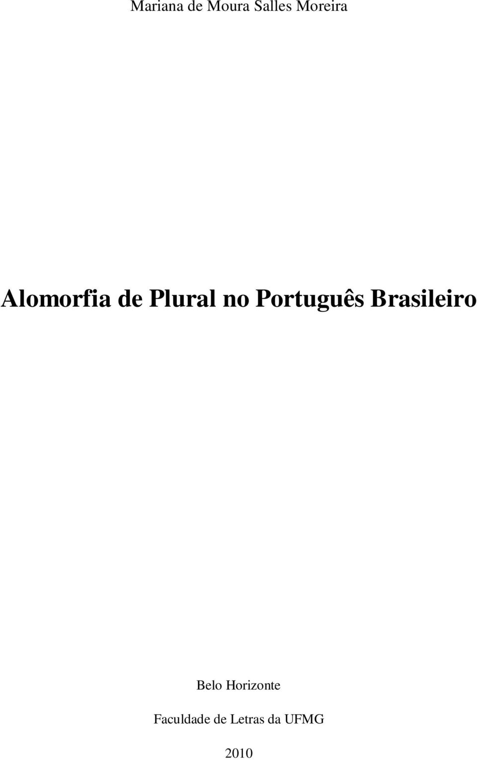 Português Brasileiro Belo