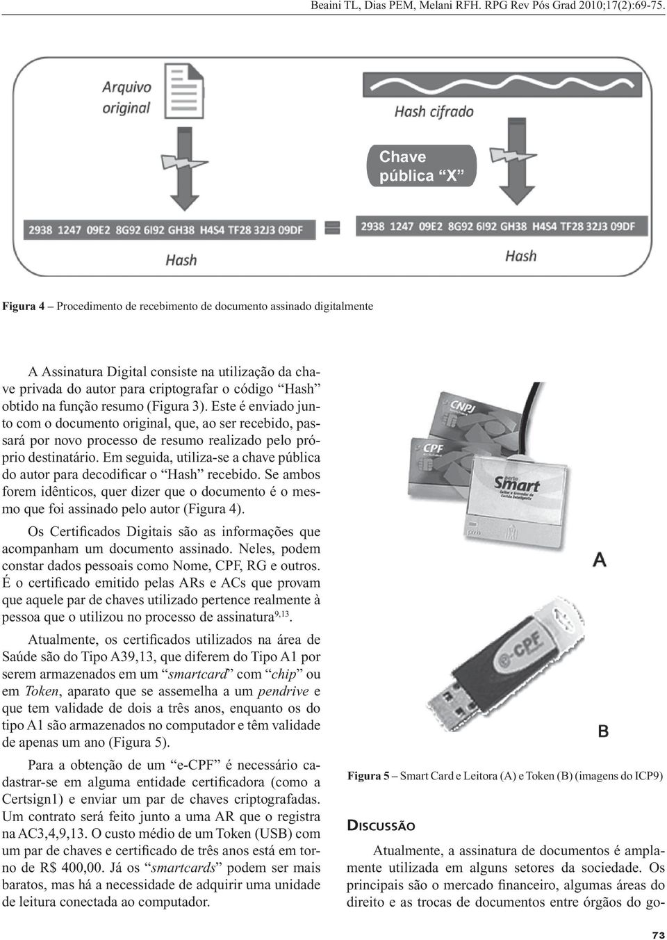 (Figura 3). Este é enviado junto com o documento original, que, ao ser recebido, passará por novo processo de resumo realizado pelo próprio destinatário.