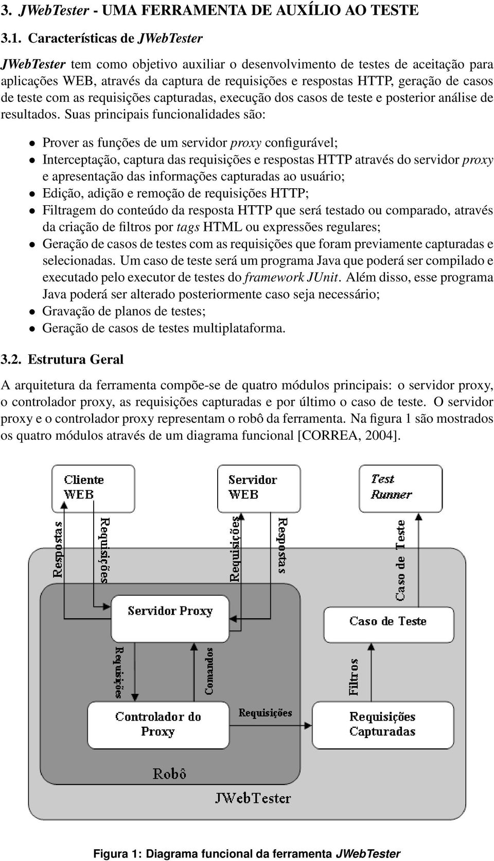 de teste com as requisições capturadas, execução dos casos de teste e posterior análise de resultados.