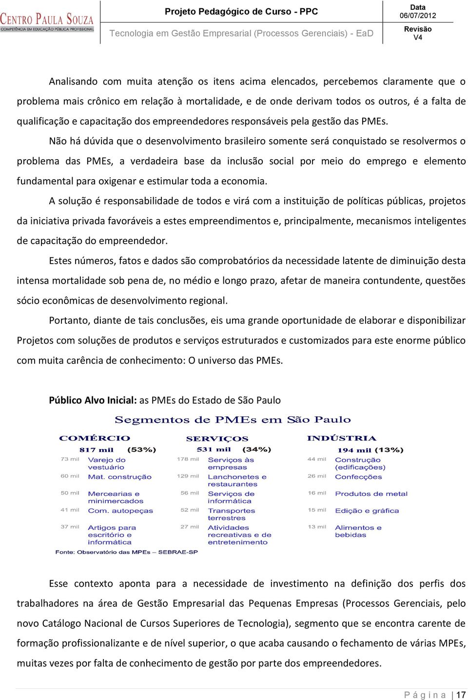 Não há dúvida que o desenvolvimento brasileiro somente será conquistado se resolvermos o problema das PMEs, a verdadeira base da inclusão social por meio do emprego e elemento fundamental para