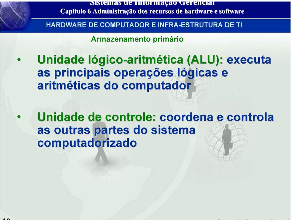 principais operações lógicasl e aritméticas ticas do computador