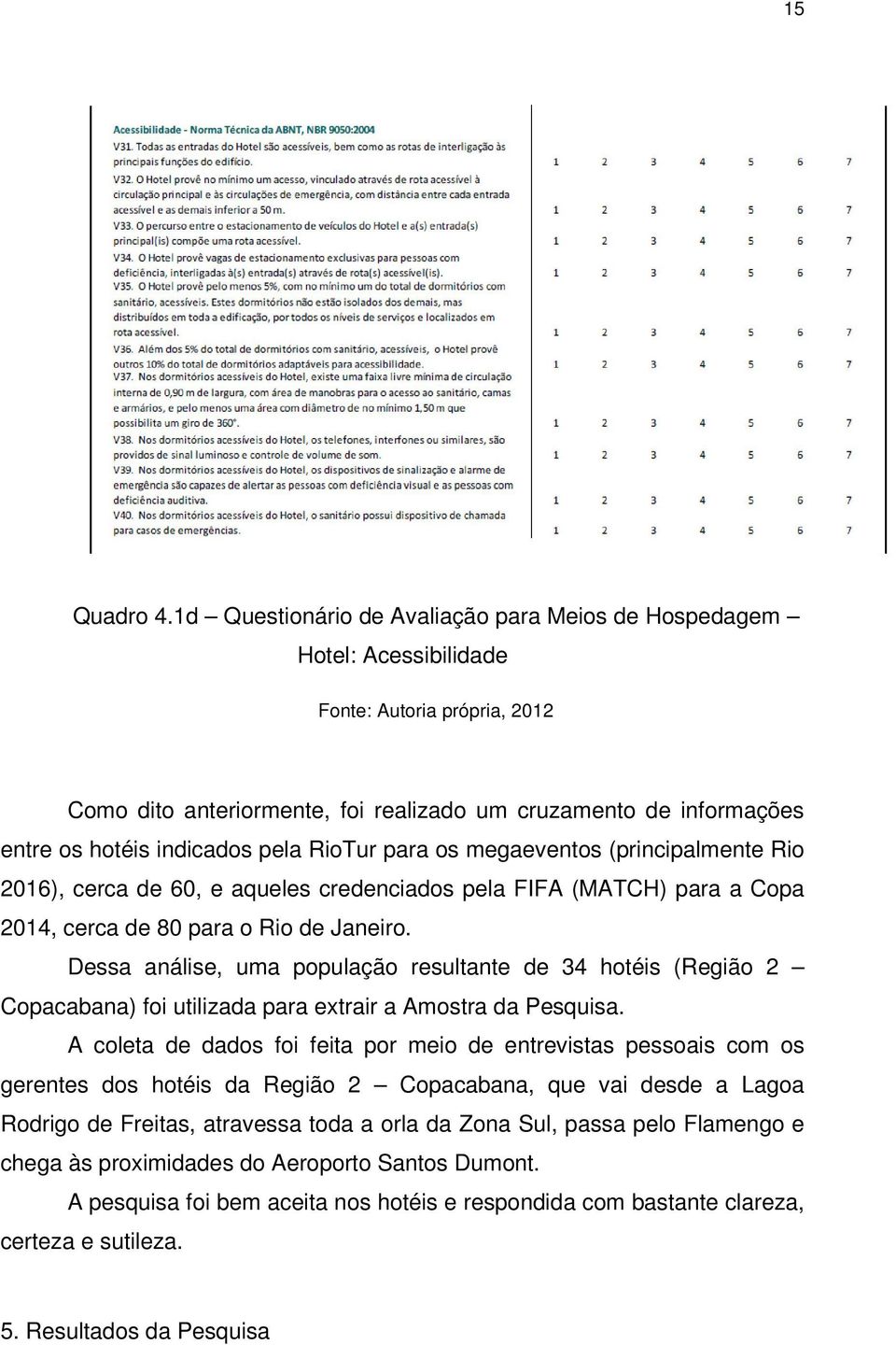 pela RioTur para os megaeventos (principalmente Rio 2016), cerca de 60, e aqueles credenciados pela FIFA (MATCH) para a Copa 2014, cerca de 80 para o Rio de Janeiro.