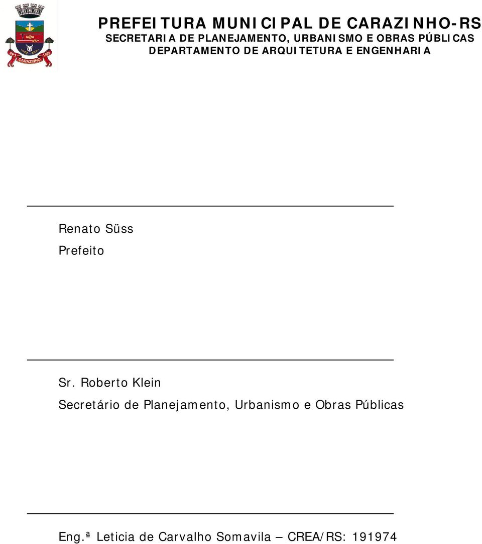 Planejamento, Urbanismo e Obras