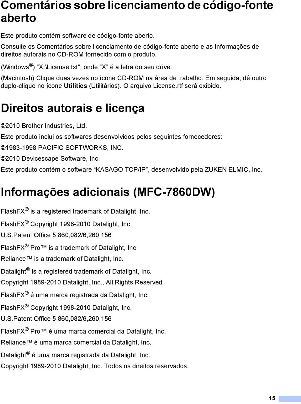 (Macintosh) Clique duas vezes no ícone CD-ROM na área de trabalho. Em seguida, dê outro duplo-clique no ícone Utilities (Utilitários). O arquivo License.rtf será exibido.