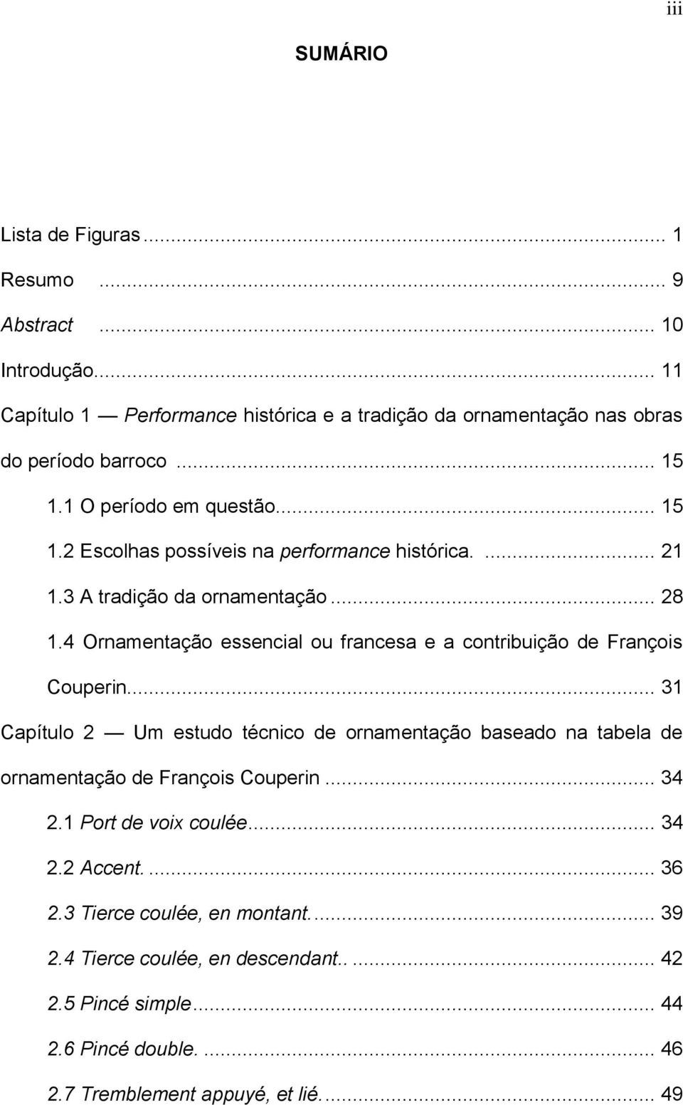 4 Ornamentação essencial ou francesa e a contribuição de François Couperin.