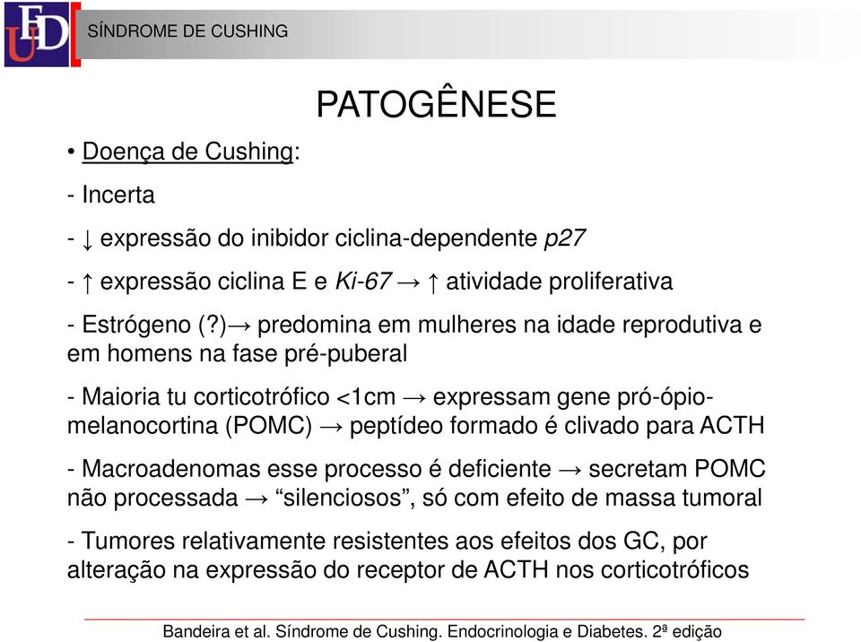 formado é clivado para ACTH - Macroadenomas esse processo é deficiente secretam POMC não processada silenciosos, só com efeito de massa tumoral - Tumores