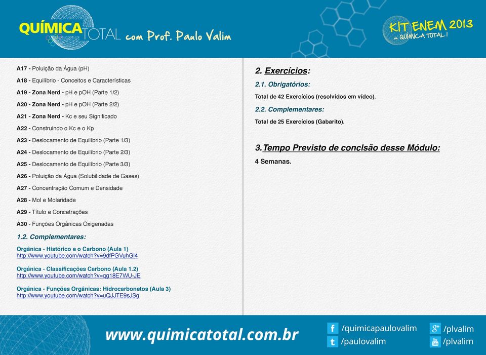 A22 - Construindo o Kc e o Kp A23 - Deslocamento de Equilíbrio (Parte 1/3) A24 - Deslocamento de Equilíbrio (Parte 2/3) 3.