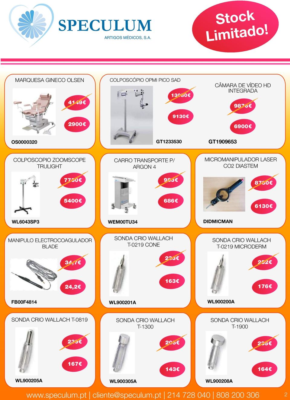 DIDMICMAN MANIPULO ELECTROCOAGULADOR BLADE 34,7 SONDA CRIO WALLACH T-0219 CONE 233 SONDA CRIO WALLACH T-0219 MICRODERM 252 24,2 163 176