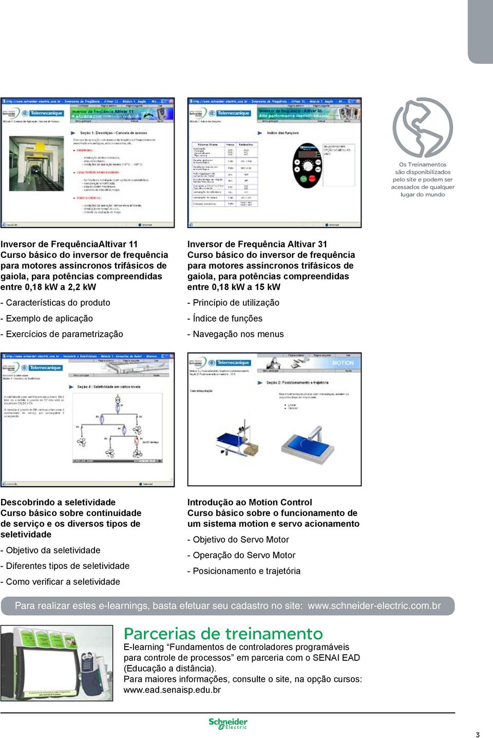 básico do inversor de frequência para motores assíncronos trifásicos de gaiola, para potências compreendidas entre 0,18 kw a 15 kw - Princípio de utilização - Índice de funções - Navegação nos menus