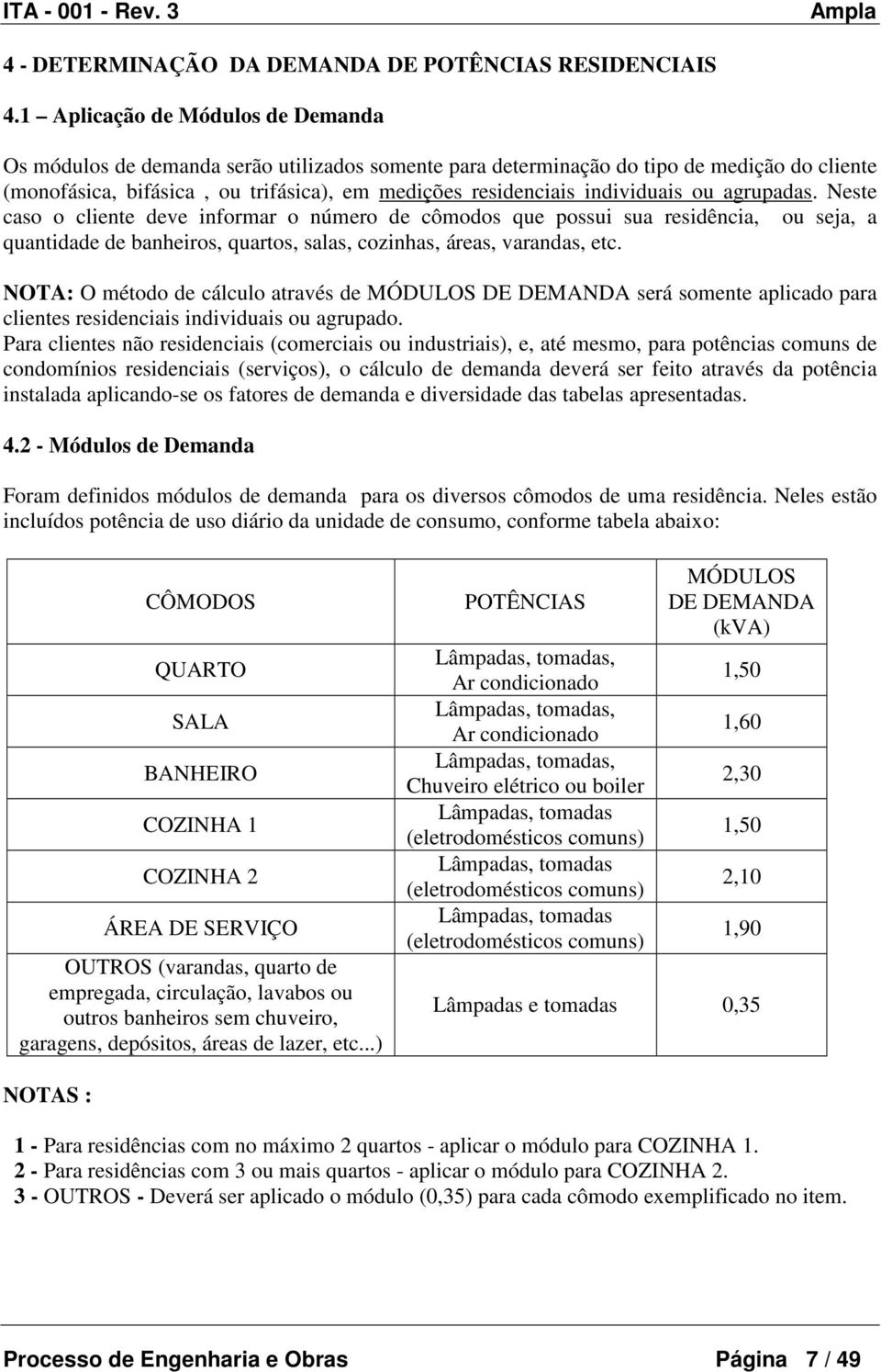 individuais ou agrupadas. Neste caso o cliente deve informar o número de cômodos que possui sua residência, ou seja, a quantidade de banheiros, quartos, salas, cozinhas, áreas, varandas, etc.