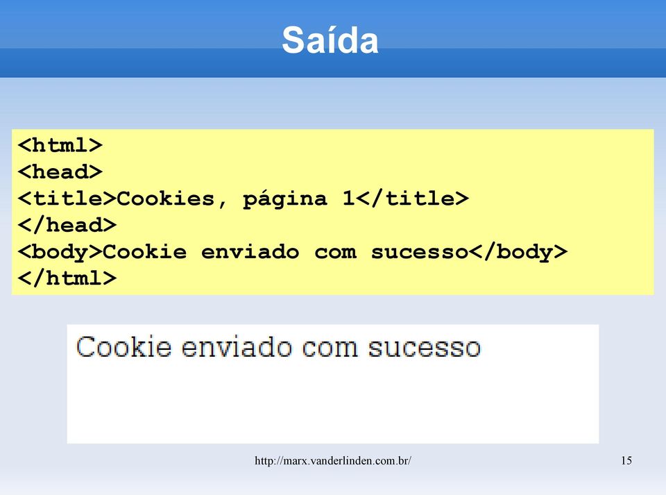 <body>cookie enviado com