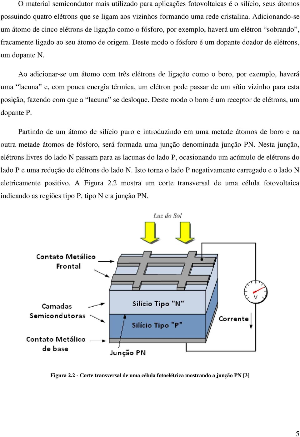 Deste modo o fósforo é um dopante doador de elétrons, um dopante N.