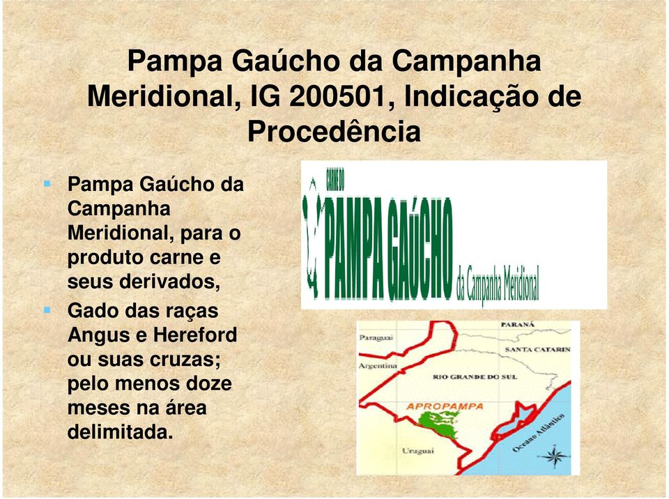 produto carne e seus derivados, Gado das raças Angus e