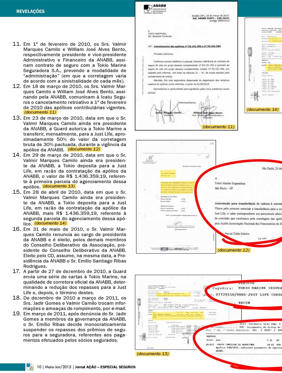 12. Em 18 de março de 2010, os Srs.