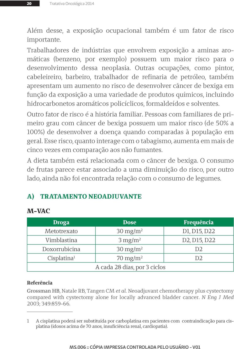 Outras ocupações, como pintor, cabeleireiro, barbeiro, trabalhador de refinaria de petróleo, também apresentam um aumento no risco de desenvolver câncer de bexiga em função da exposição a uma