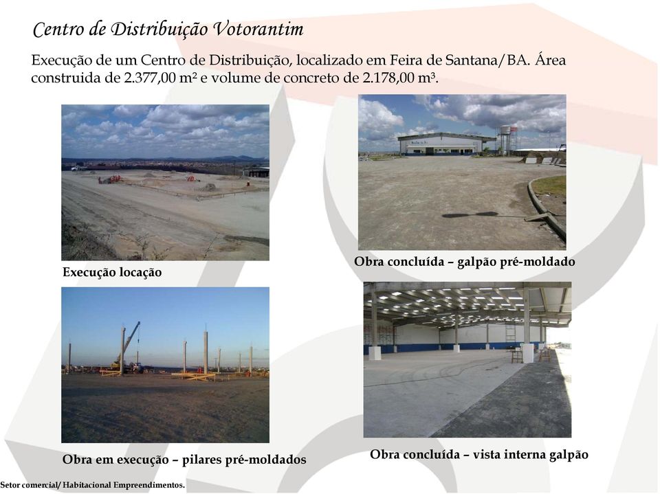 377,00 m² e volume de concreto de 2.178,00 m³.